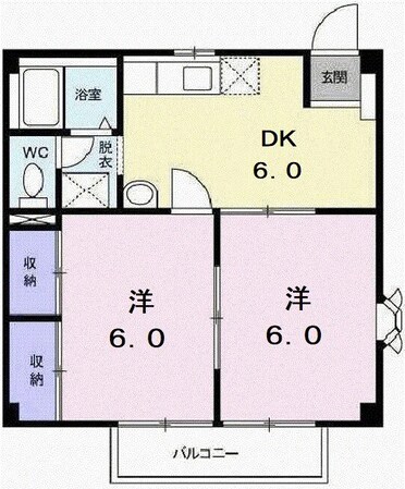 カームＳＴIIの物件間取画像